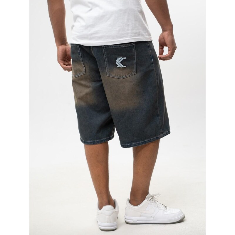 Pánské krátké džíny Baggy Shorts Dark Blue Karl Kani OG Jorts