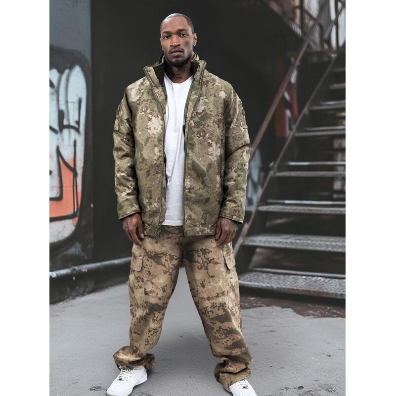 Pánská taktická, vojenská, vojenská zelená bunda Jigga Wear