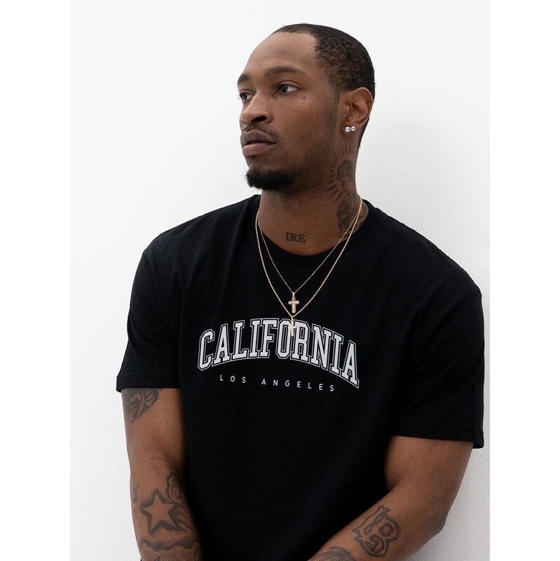 Pánské tričko s krátkým rukávem Black MyStars California LA