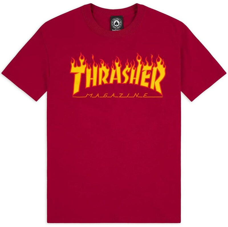 Pánské tričko s krátkým rukávem Red Thrasher Flame Logo