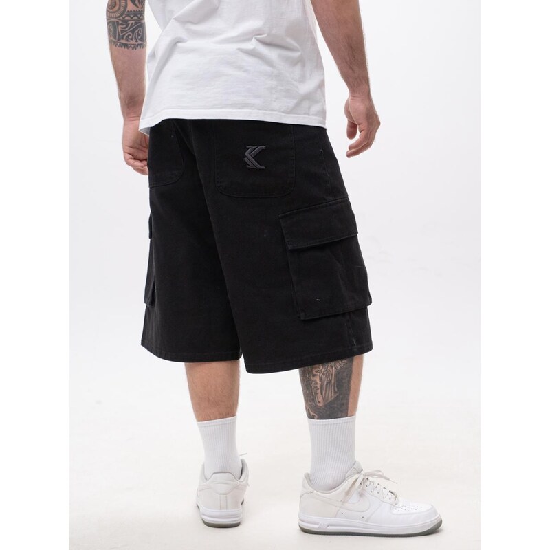 Pánské krátké šortky z pytlovitého materiálu Black Karl Kani Og