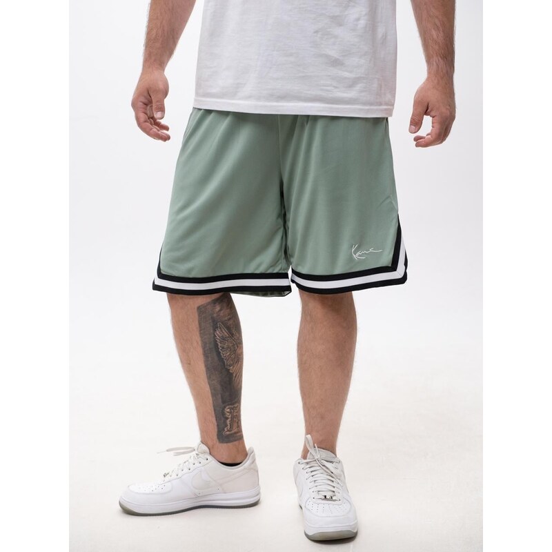 Pánské krátké teplákové kraťasy Green Karl Kani Small Signature