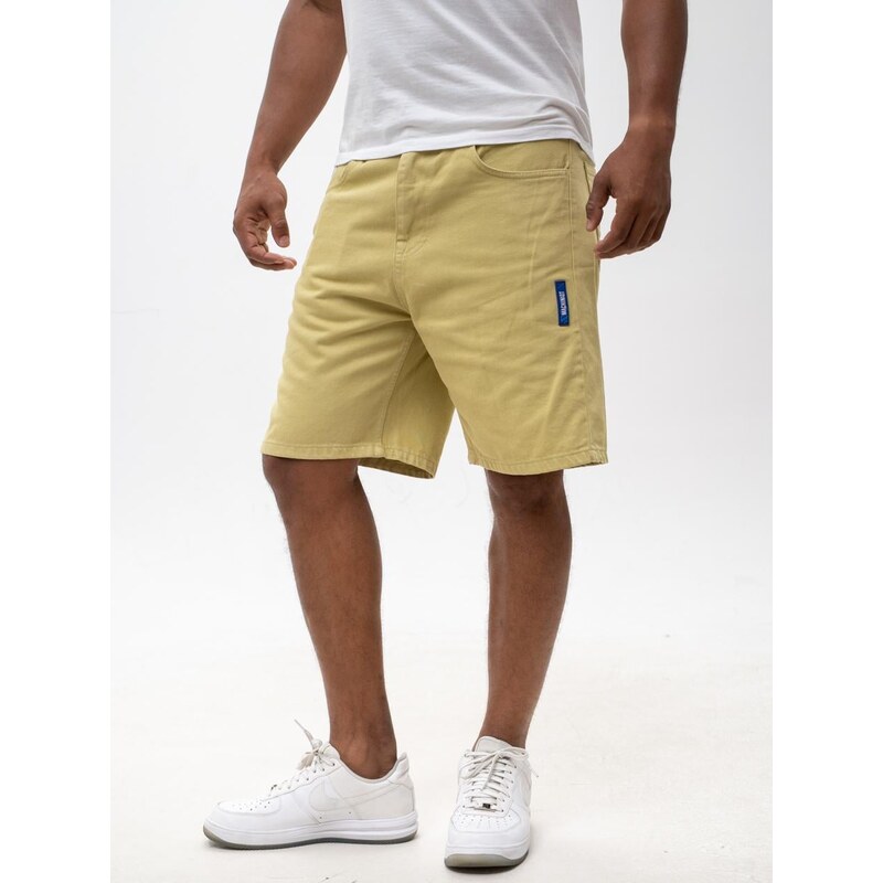 Pánské džíny Krátké šortky Beige MyStars Washing Basic