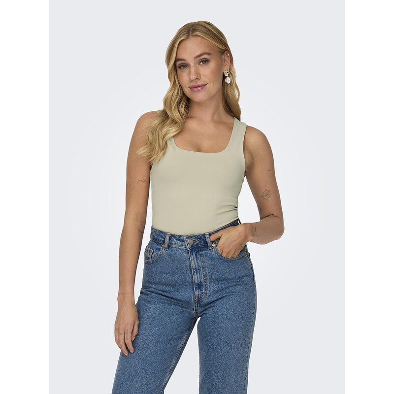 Only Dámská košile bez ramínek béžová Pouze OnlEa S/L 2-Ways Fit