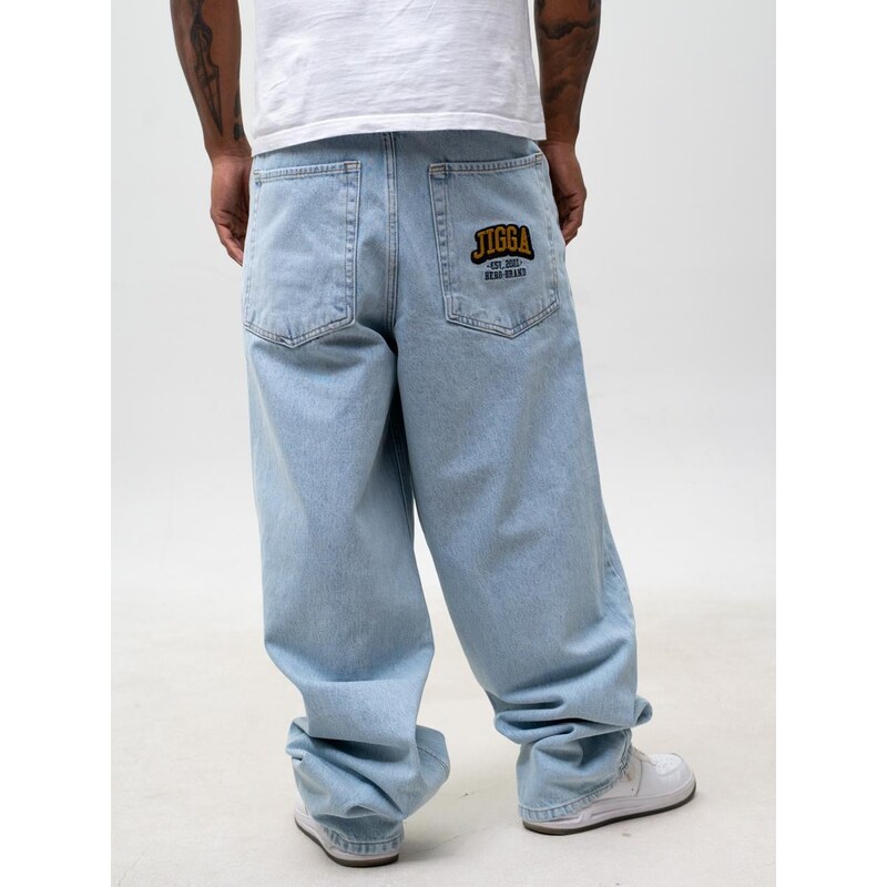 Pánské džíny Super Baggy, světle modré, Jigga Wear New Outline