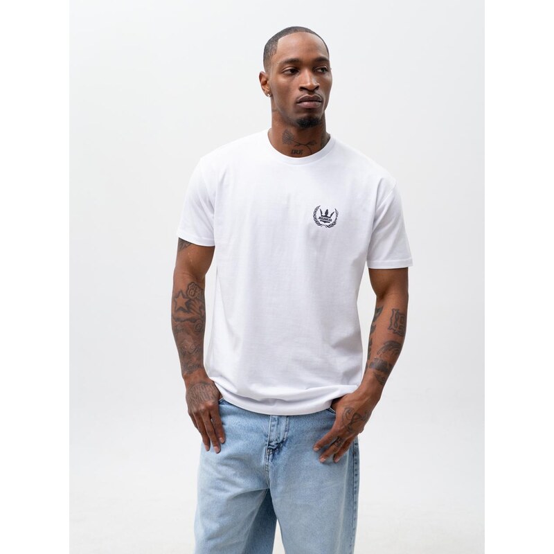 Pánské tričko s krátkým rukávem, bílé, Jigga Wear Laur