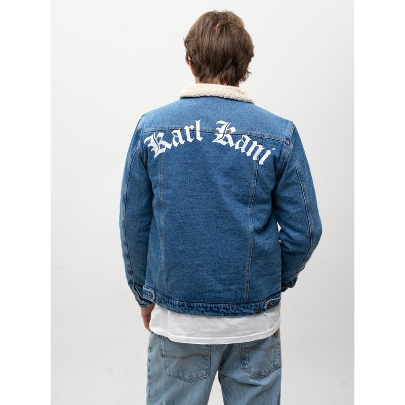 Pánská džínová bunda Karl Kani Old English Denim, modrá