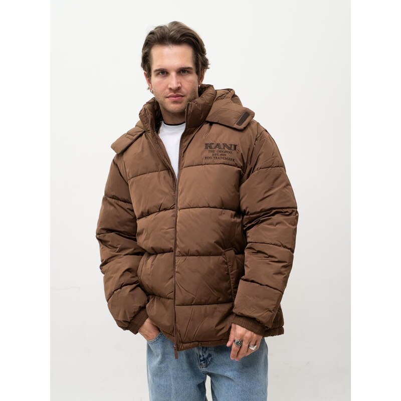Pánská zimní prošívaná bunda Karl Kani Retro Hooded Puffer,