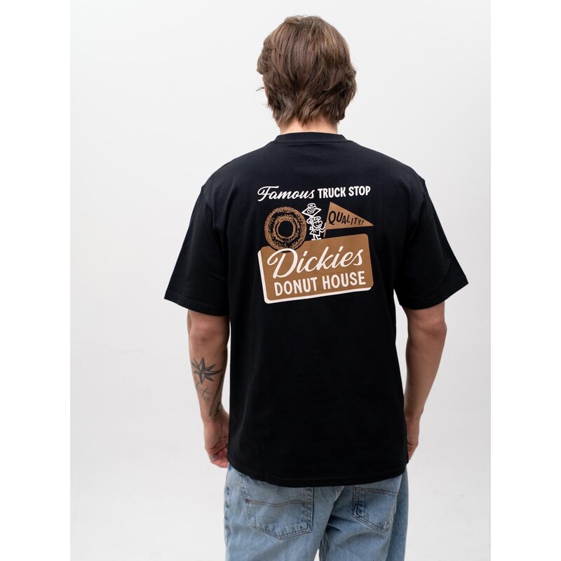 Pánské tričko s krátkým rukávem, černé, Dickies Donut House