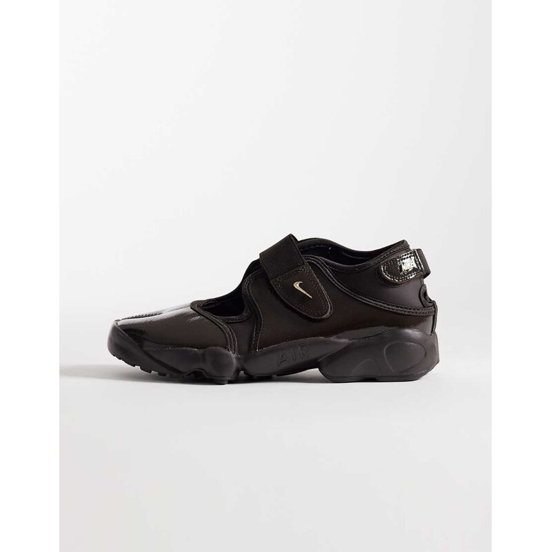 Nike Air Rift patent trainers in brown