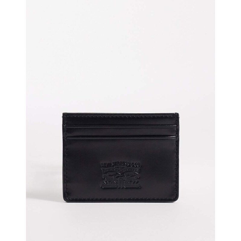 Levis leather card holder in black