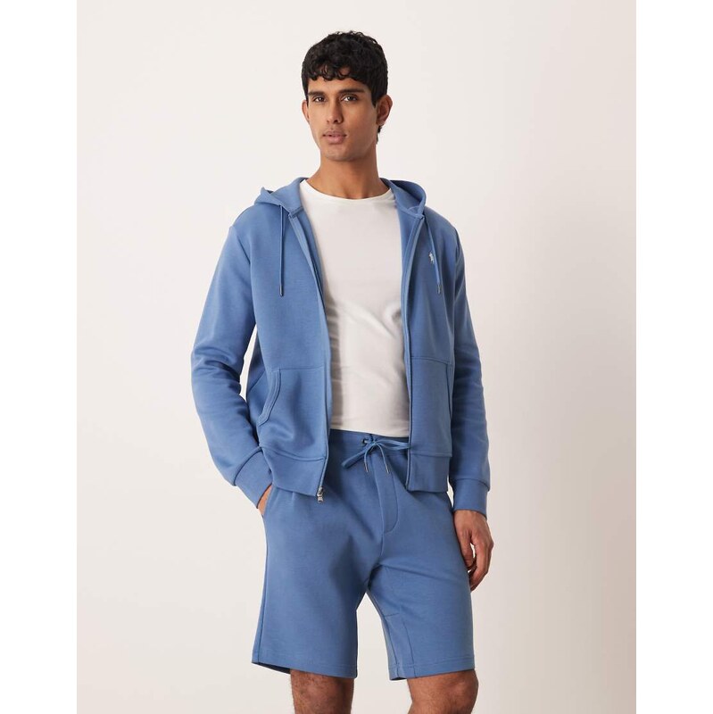 Polo Ralph Lauren co-ord icon logo double knit jersey zip