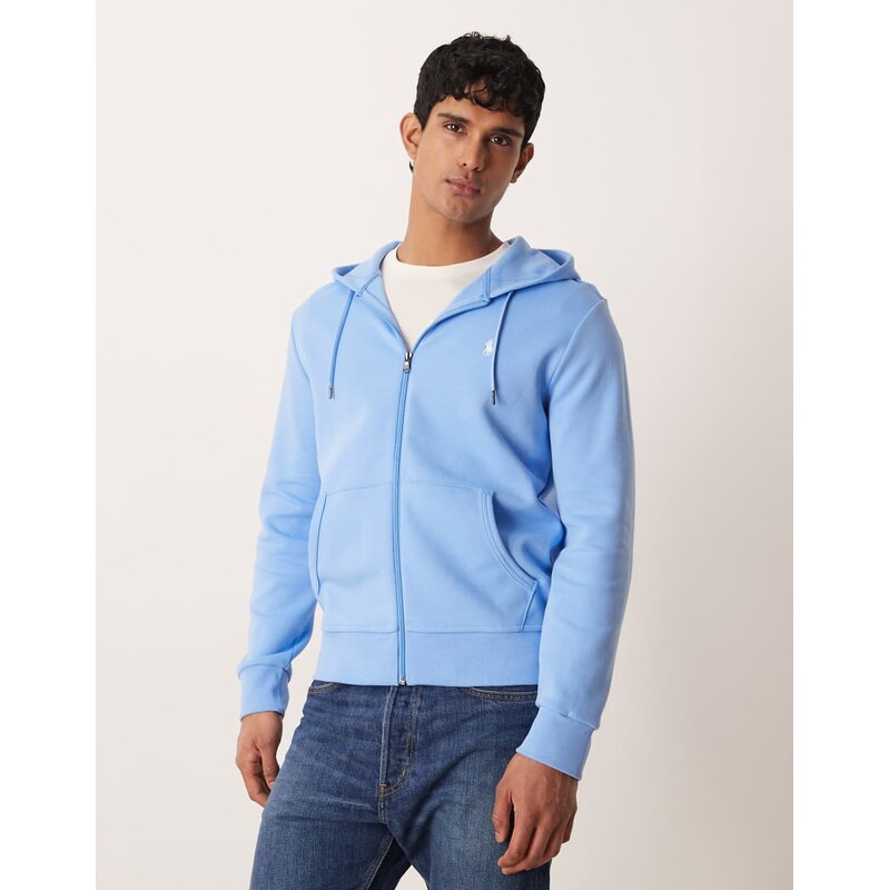 Polo Ralph Lauren icon logo full zip hoodie in blue