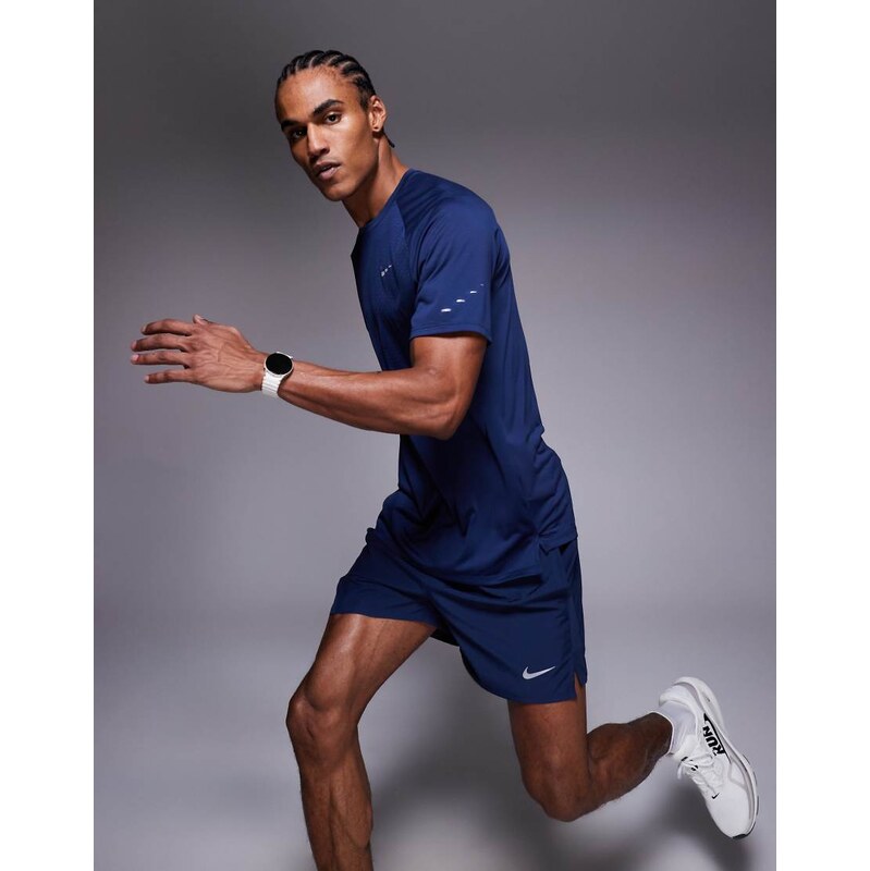 Nike Running Stride Dri-FIT t-shirt in navy