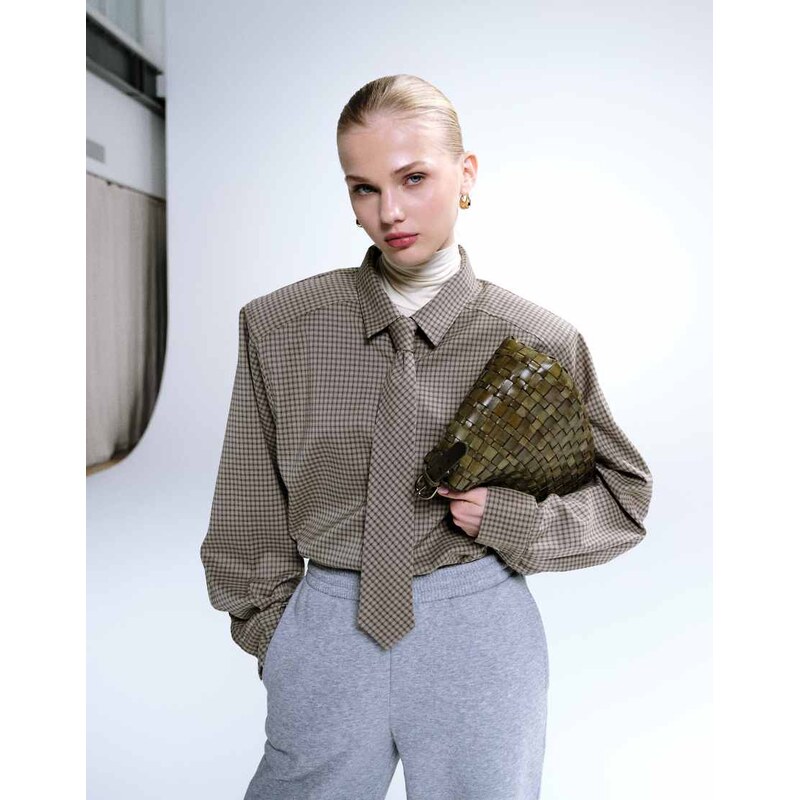 Lioness Notting Hill cotton oversized shoulder pad detail multiway 115735089
