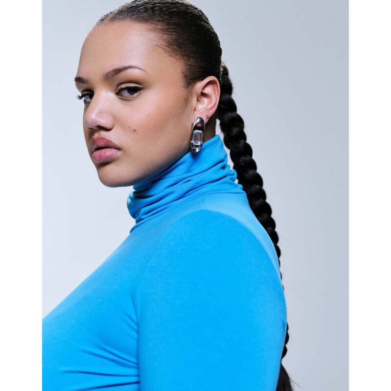 ASOS Curve ASOS DESIGN Curve peached feel roll neck second skin