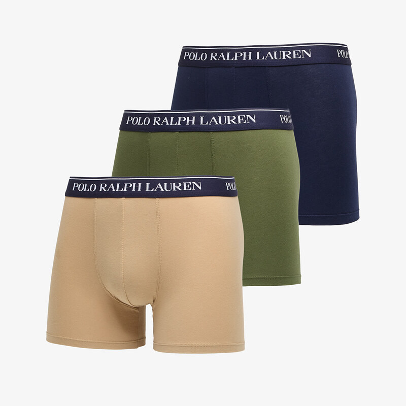 Boxerky Ralph Lauren Boxer Brief-3 Pack Boxer Brief Blue M