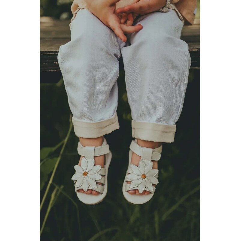 Donsje Kojenecké kožené sandály Donsje Tuti Fields Sandals Daisy