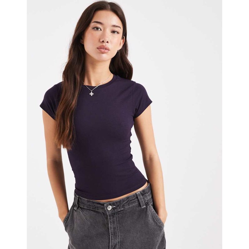 Cotton On all day crew tee in velvet current-Purple 112882602