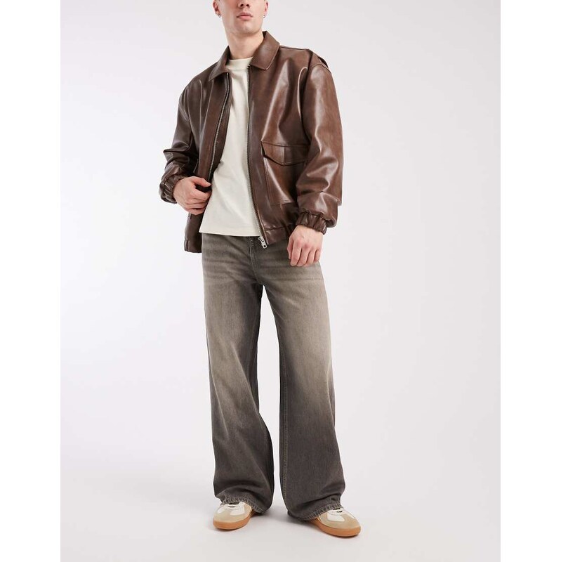Cotton On super baggy jean in washed grey