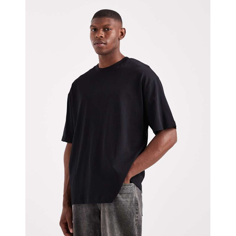 ASOS DESIGN heavyweight oversized t-shirt in black