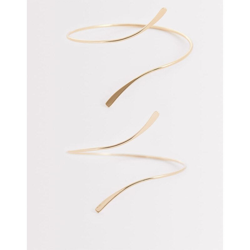 ASOS DESIGN pack of 2 leg tie cuffs in gold tone 112882662