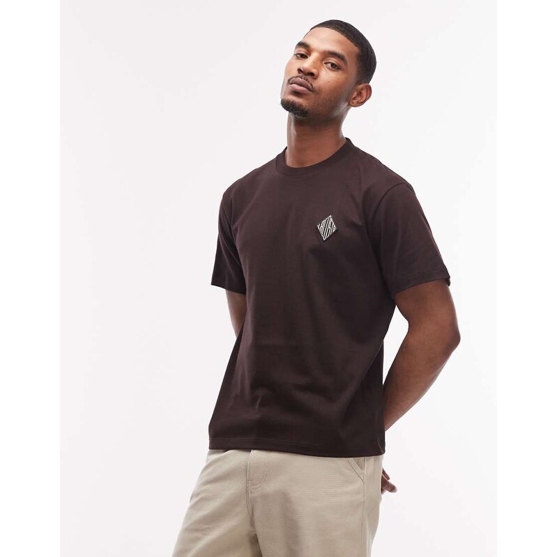 Lacoste logo t-shirt in brown