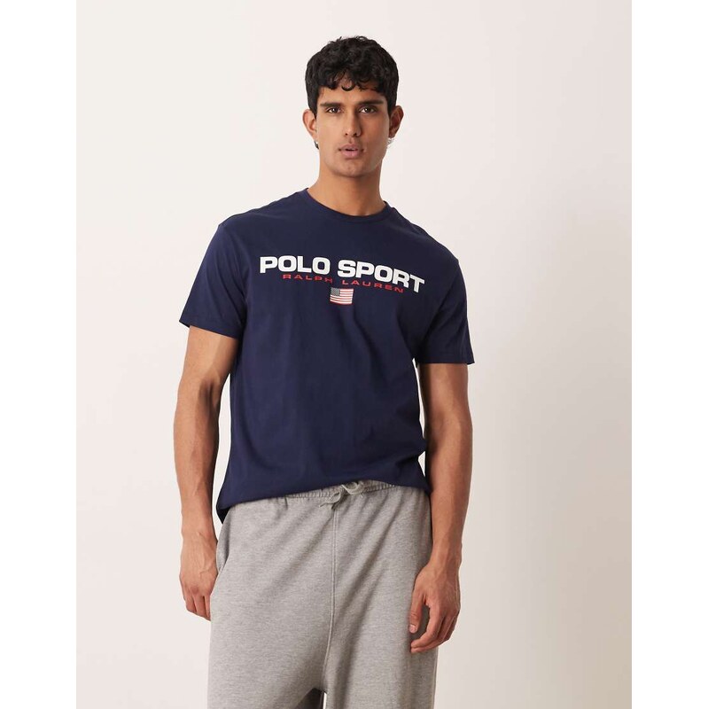 Polo Ralph Lauren Sport flag logo chest print t-shirt classic