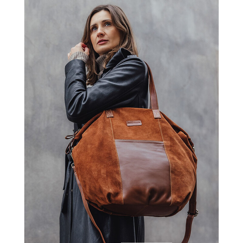 Shopper bag kabelka Marco Mazzini VS1M hnědá