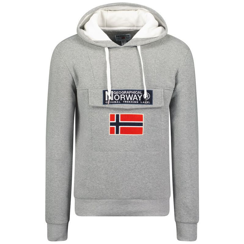 Pánská mikina WW6114H/GN Šedá vzor - Geographical Norway