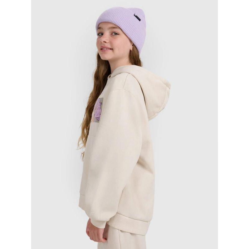 Dívčí mikina s kapucí model 21868351 - 4F