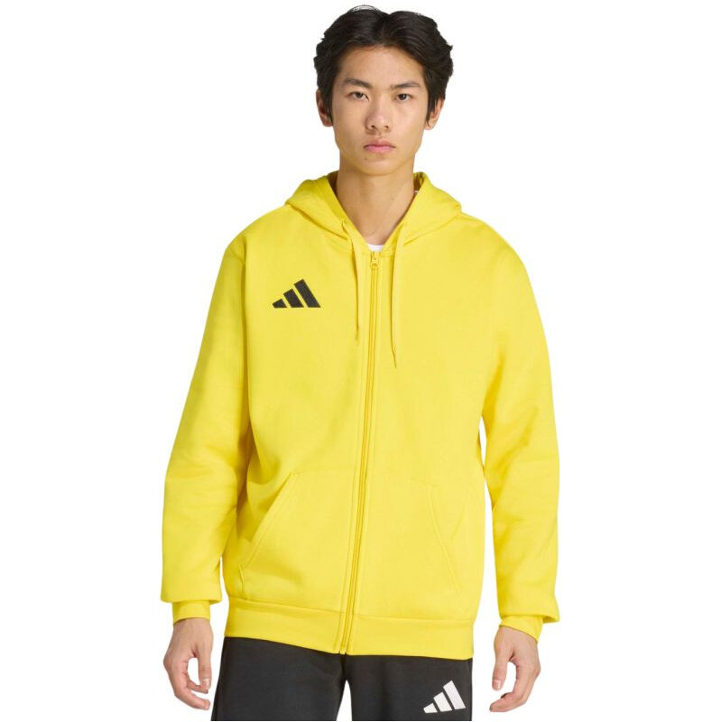 Pánská mikina adidas Entrada 26 Full Zip Hoody žlutá KF8964