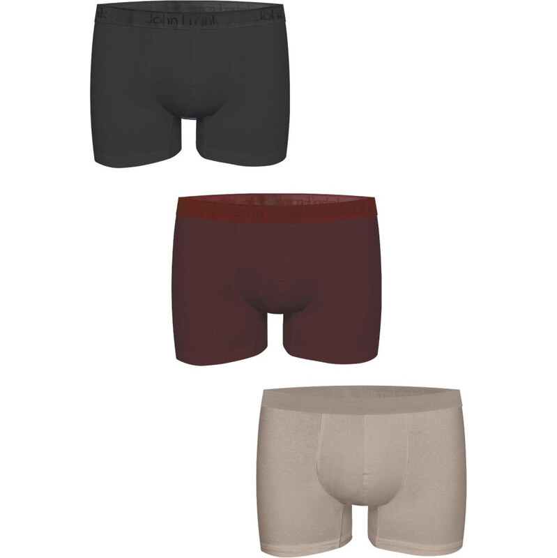 Pánské boxerky John Frank JF3BMODNA07 3 PACK