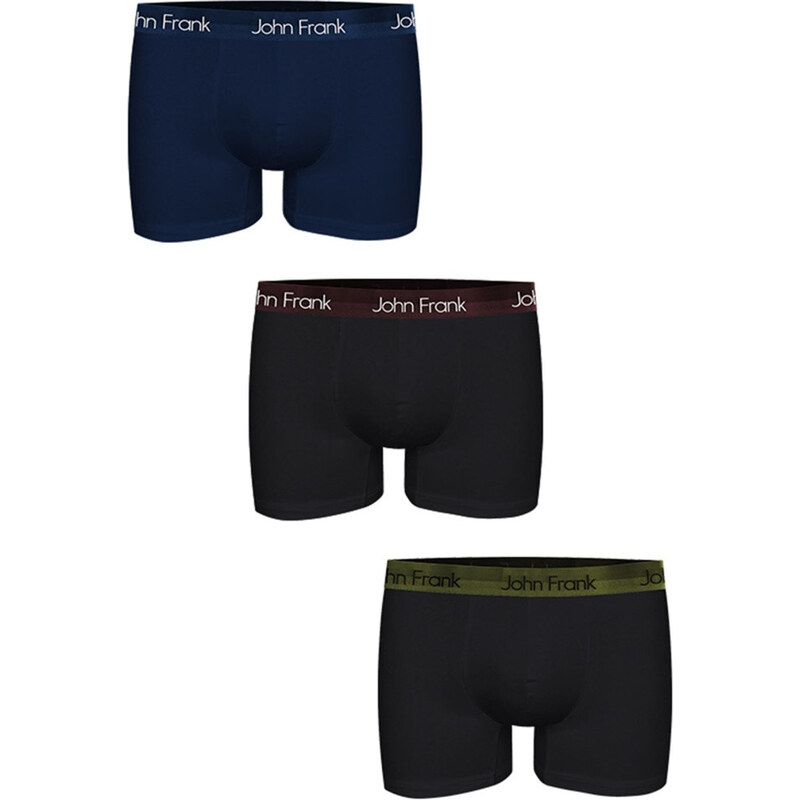 Pánské boxerky John Frank JF3BPB04 3PACK