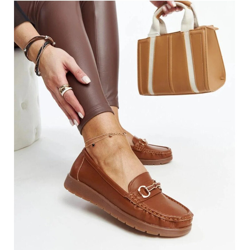 SWEET SHOES Mokasiny 2998 model 207455 hnědé - Solea