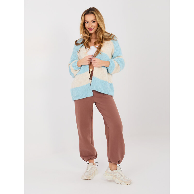 Italy Moda Pruhovaný svetrový cardigan