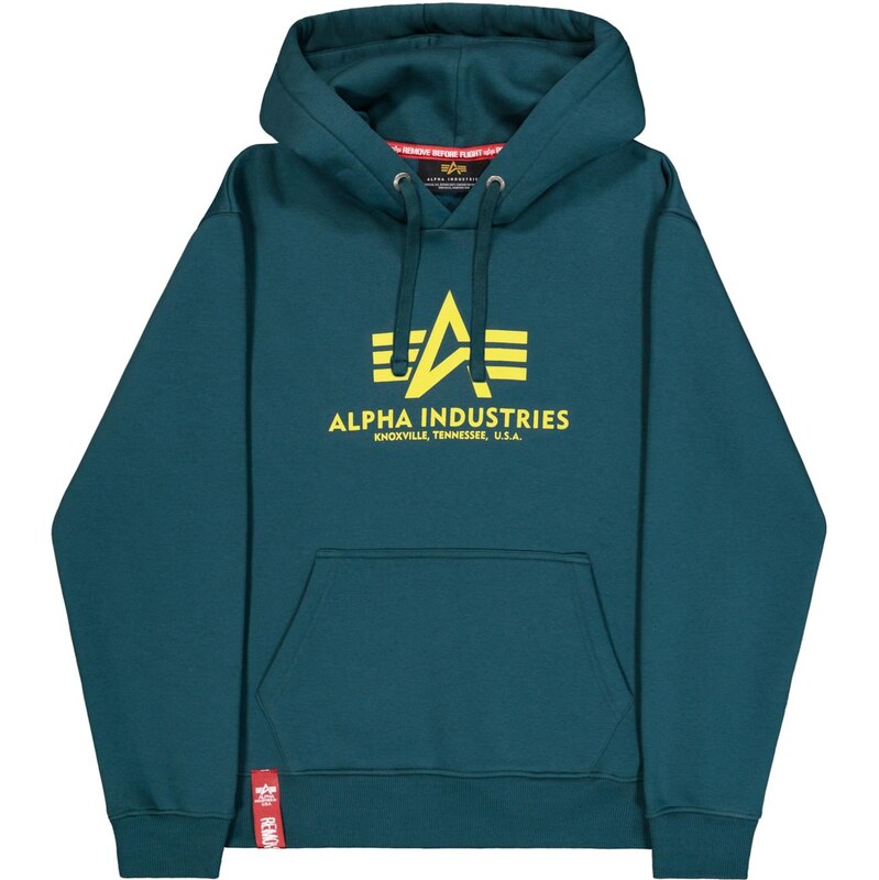 ALPHA INDUSTRIES Mikina žlutá / petrolejová