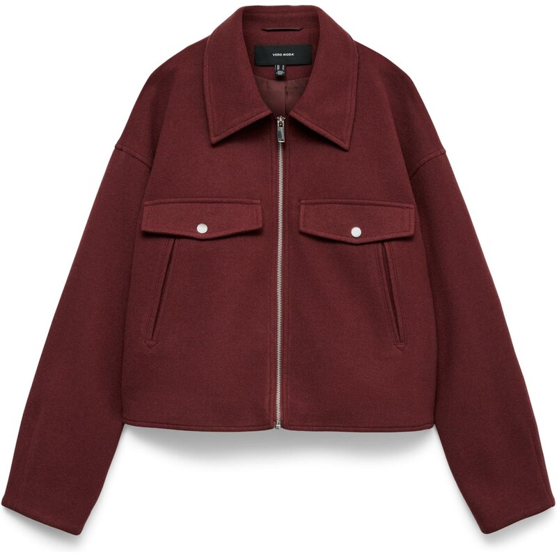 VERO MODA Přechodná bunda 'VMFortunefrej' karmínově červené