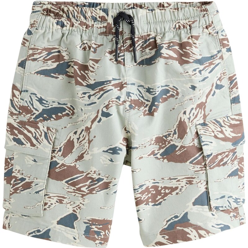 Next Kalhoty hnědá / khaki / petrolejová / pastelově zelená