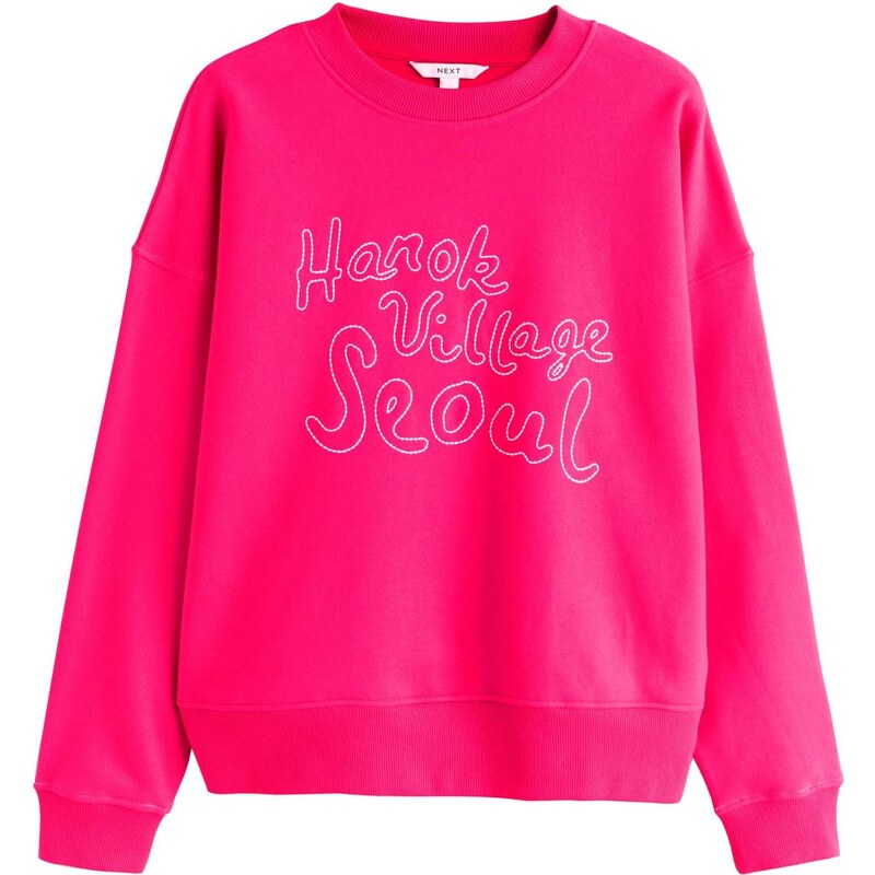 Next Mikina pink / bílá 112887704