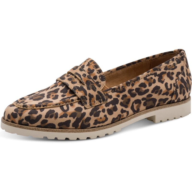 Tamaris Slipper čokoládová / pueblo / brokátová / černá 112888027