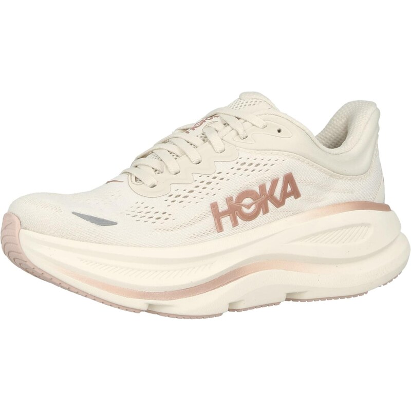 HOKA Běžecká obuv BONDI 9 krémová / růžově zlatá / tmavě šedá