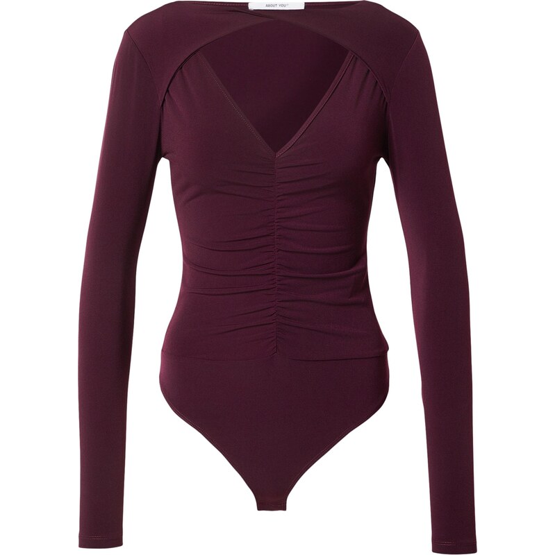 ABOUT YOU Tričkové body Lilia vínově červená 112888703