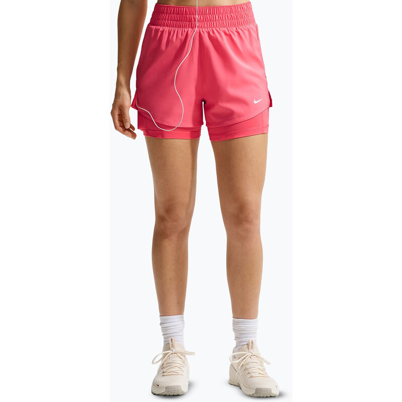 Dámské šortky Nike One Dri-Fit High-Waisted 3 2In1 sea coral