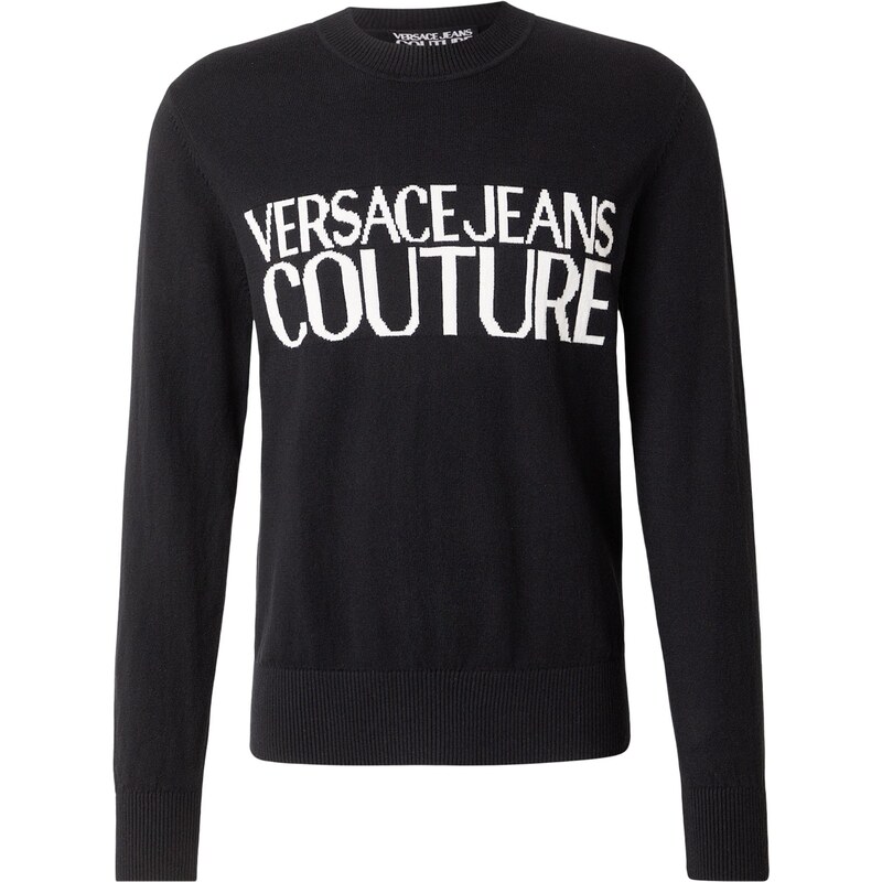 Versace Jeans Couture Svetr černá / bílá