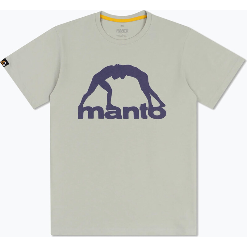 Pánské tričko MANTO Vibe 25 light grey/dark purple