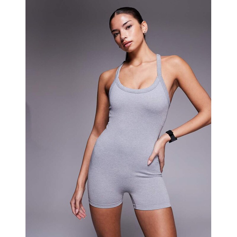 4505 seamless baby rib racer back romper with adjustable straps and 112247390