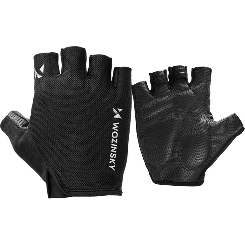 Cyklistické rukavice Wozinsky WRR-01M velikost M - černé