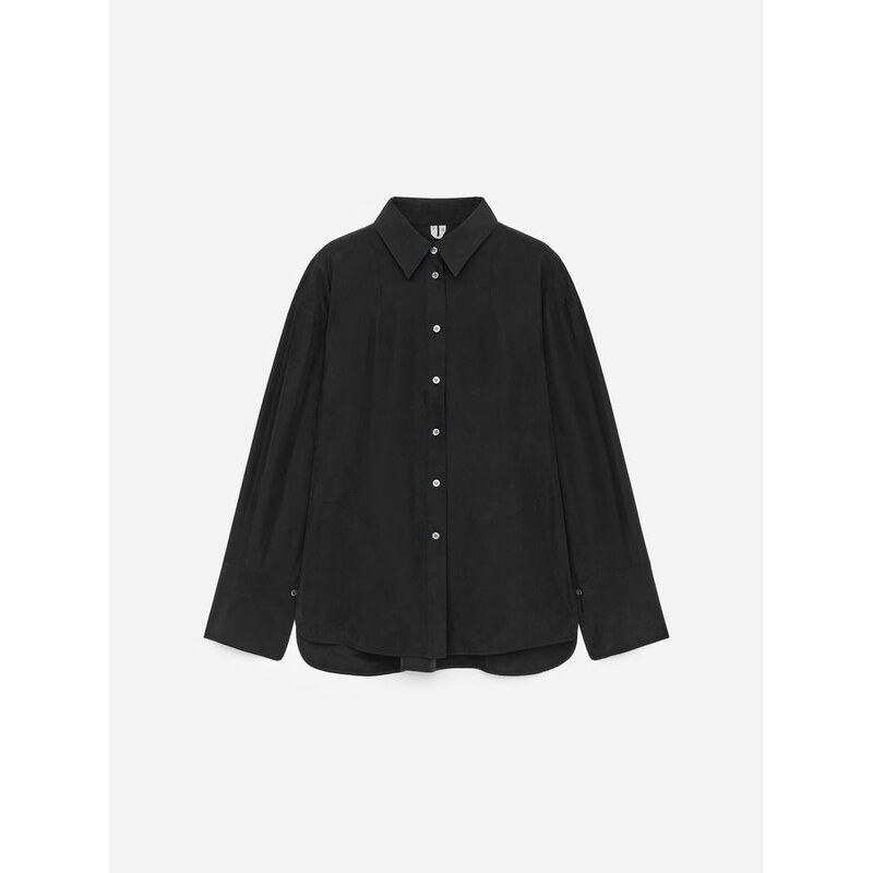 H&M - Košile z hedvábí na míru - černá 112911918