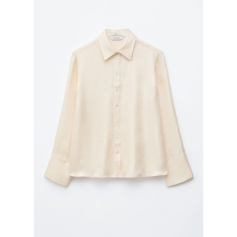 H&M - Volná hedvábná košile - béžová 112911958